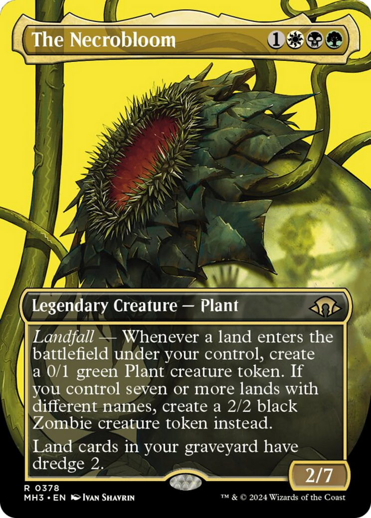 The Necrobloom (Borderless) [Modern Horizons 3] | Gate City Games LLC