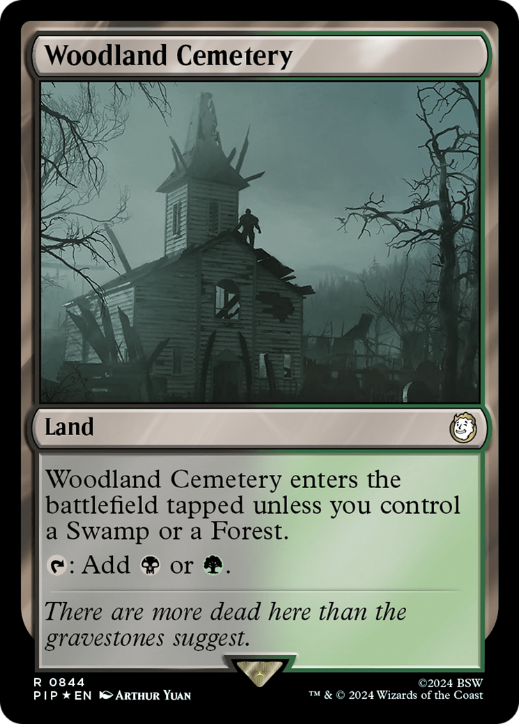 Woodland Cemetery (Surge Foil) [Fallout] | Gate City Games LLC