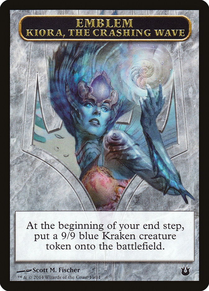 Kiora, the Crashing Wave Emblem [Born of the Gods Tokens] | Gate City Games LLC
