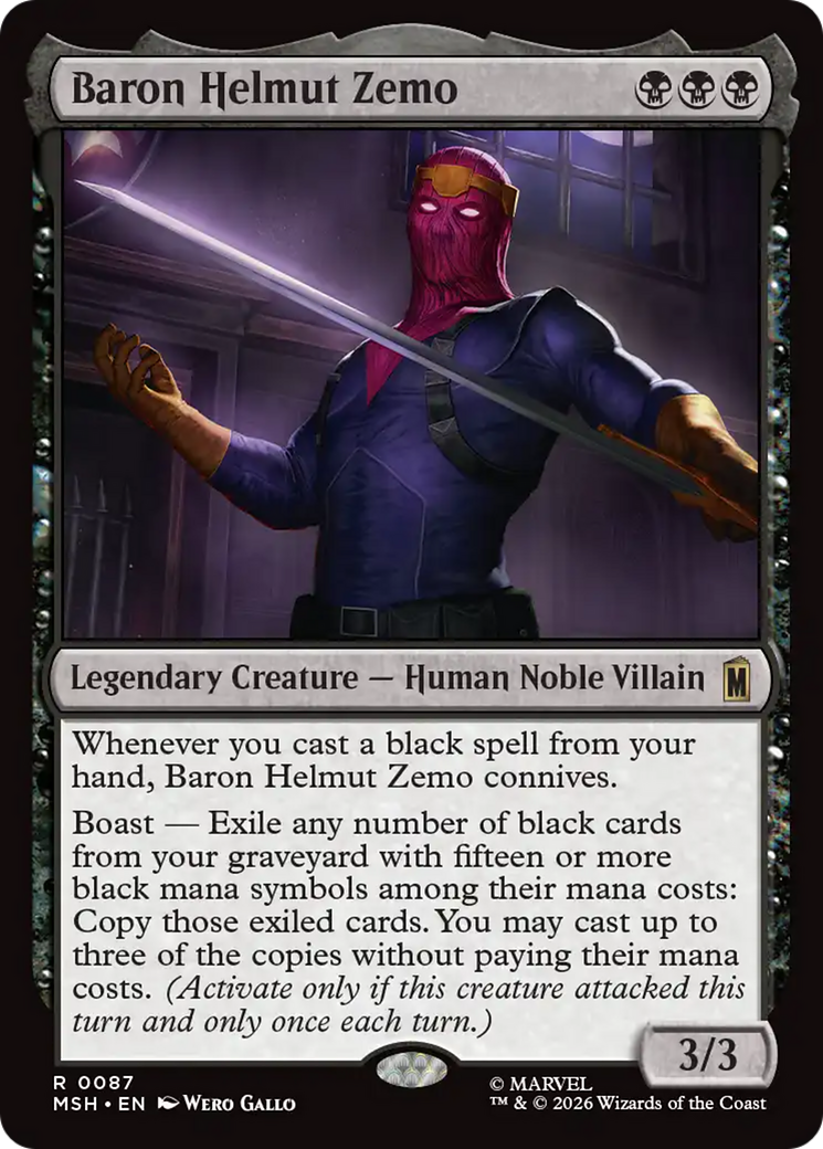 Baron Helmut Zemo [Marvel Super Heroes] | Gate City Games LLC