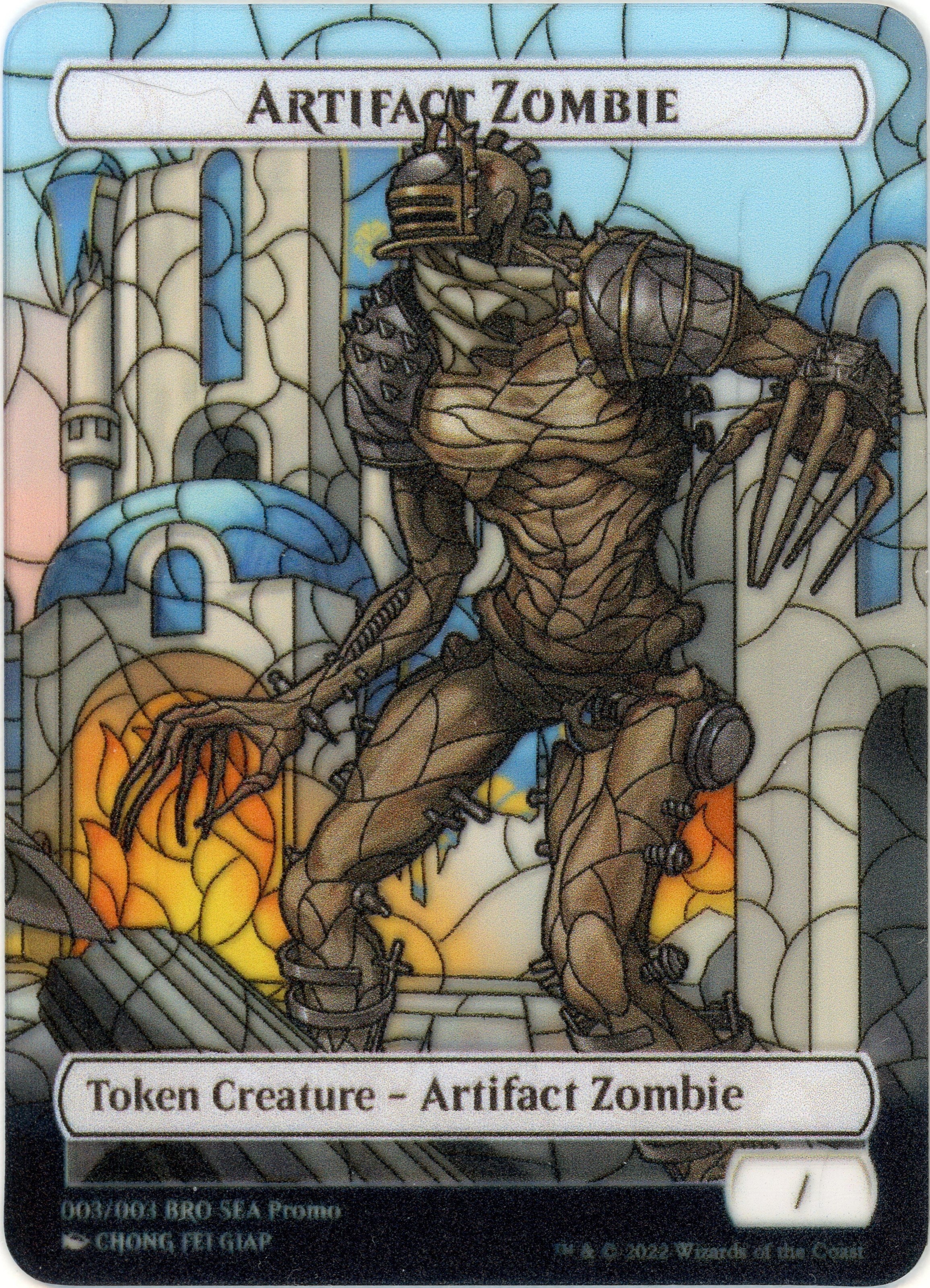 Artifact Zombie Token (SEA Exclusive) [The Brothers' War Tokens] | Gate City Games LLC