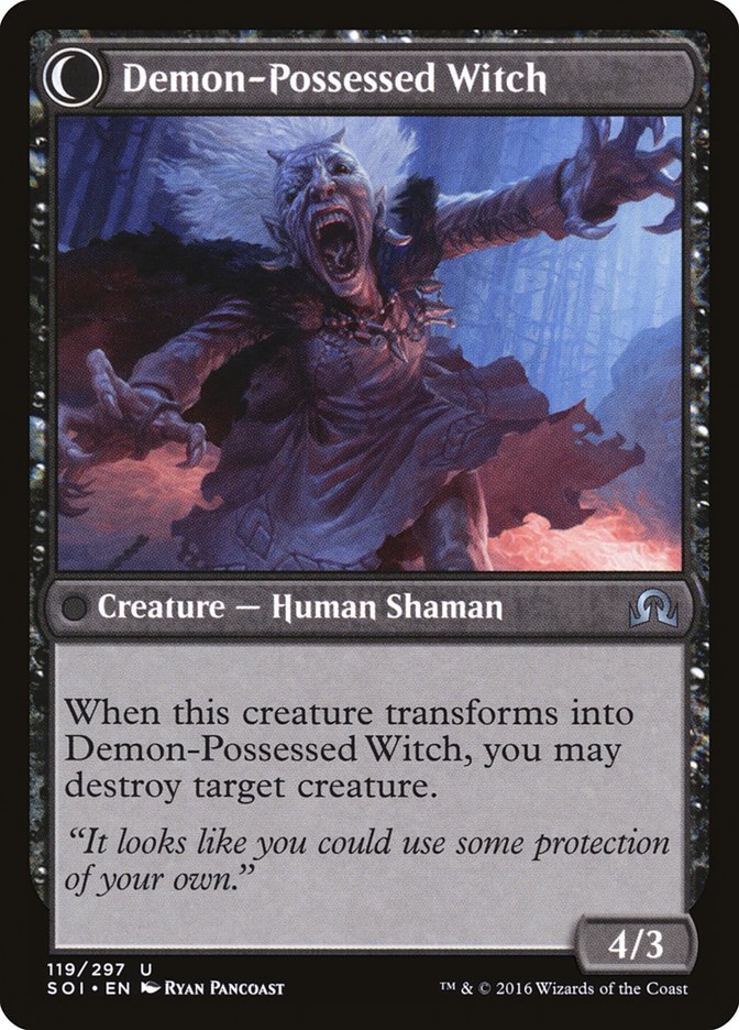 Kindly Stranger // Demon-Possessed Witch [Shadows over Innistrad] | Gate City Games LLC