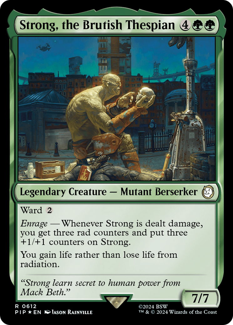 Strong, the Brutish Thespian (Surge Foil) [Fallout] | Gate City Games LLC