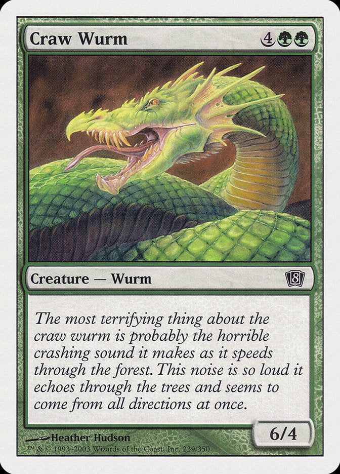 Craw Wurm [Eighth Edition] | Gate City Games LLC