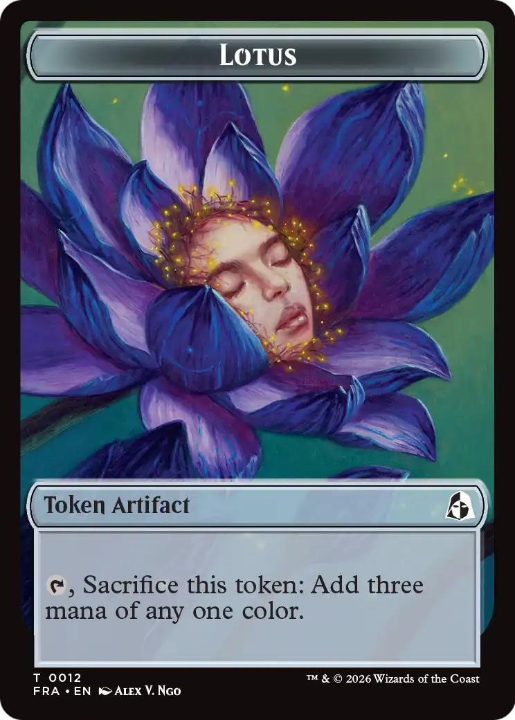 Dragon // Lotus Double-Sided Token [Reality Fracture Tokens] | Gate City Games LLC