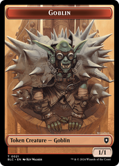 Illusion // Goblin Double-Sided Token [Bloomburrow Commander Tokens] | Gate City Games LLC