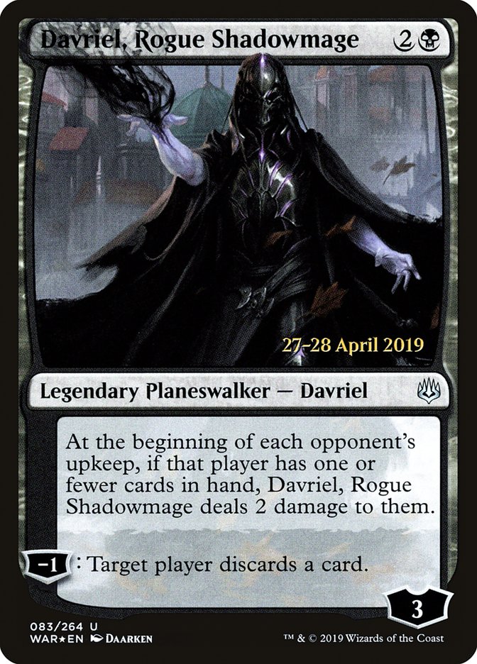 Davriel, Rogue Shadowmage [War of the Spark Prerelease Promos] | Gate City Games LLC