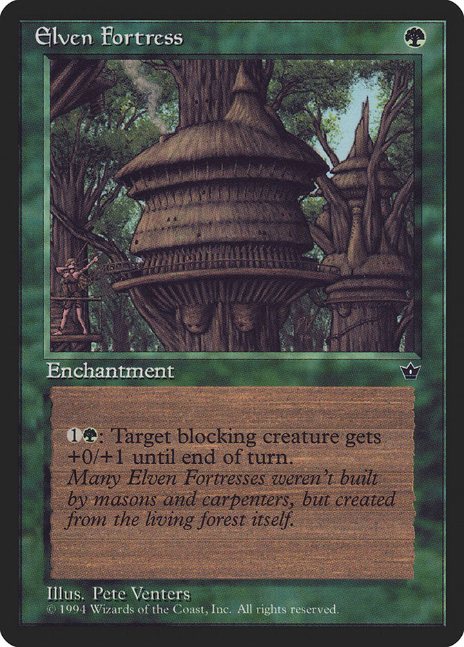 Elven Fortress (Pete Venters) [Fallen Empires] | Gate City Games LLC