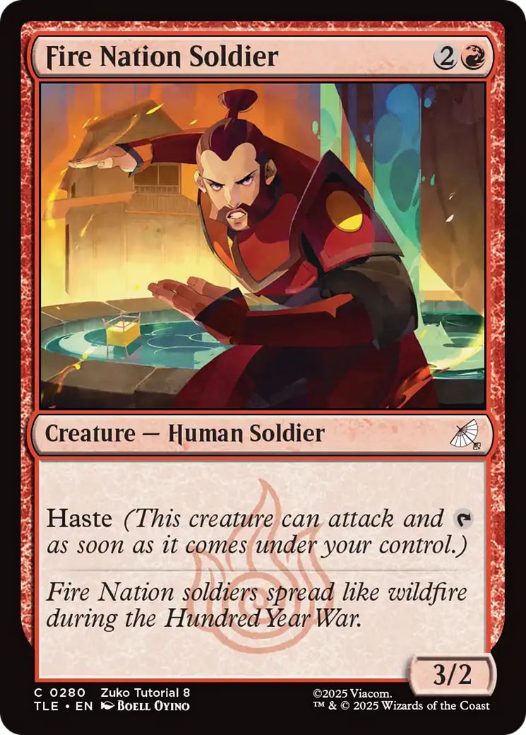 Fire Nation Soldier (0280) [Avatar: The Last Airbender: Eternal-Legal] | Gate City Games LLC