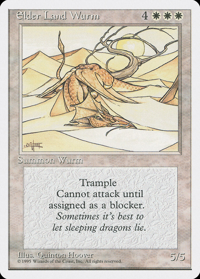 Elder Land Wurm [Fourth Edition] | Gate City Games LLC