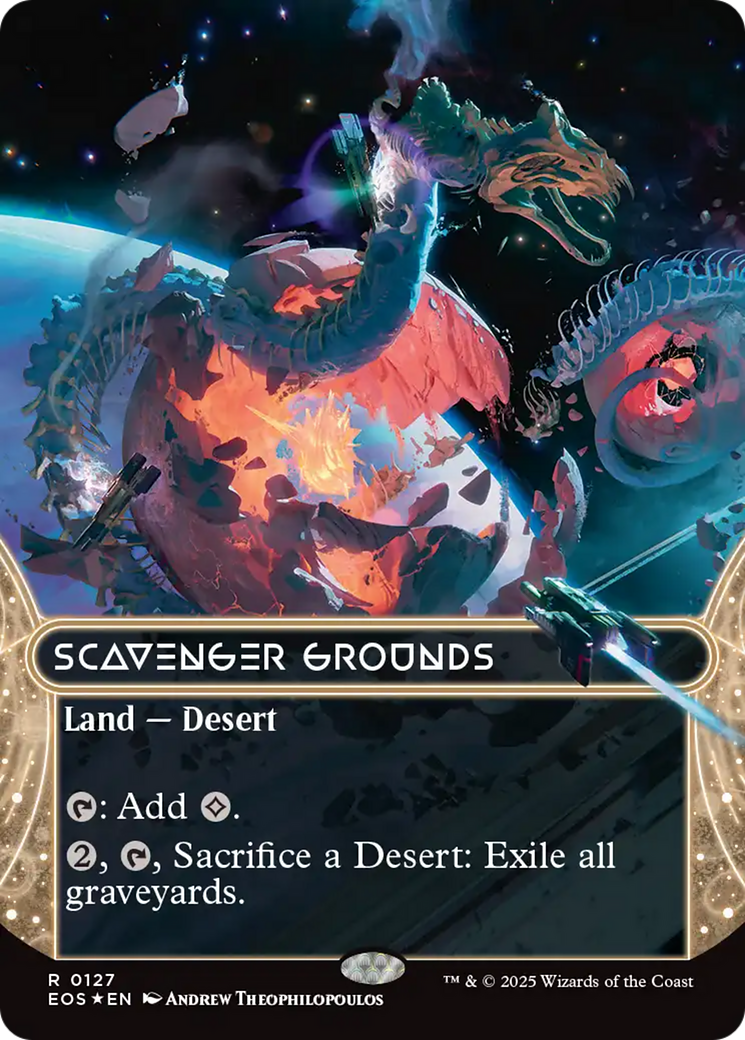 Scavenger Grounds (0127) (Borderless) (Galaxy Foil) [Edge of Eternities: Stellar Sights] | Gate City Games LLC