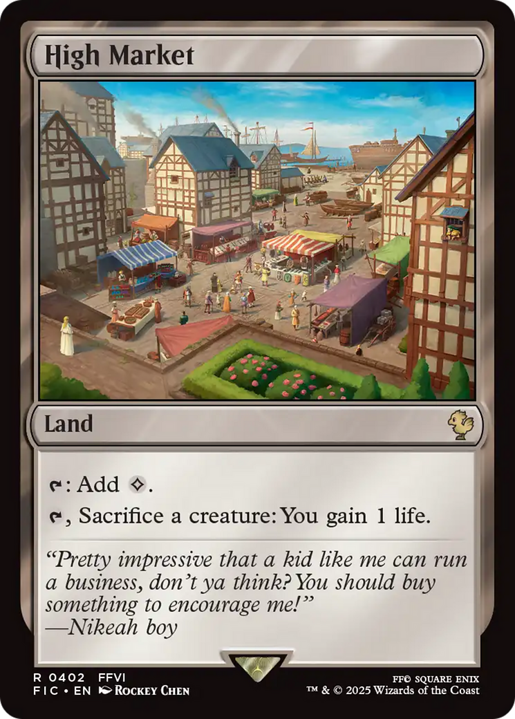 High Market [FINAL FANTASY Commander] | Gate City Games LLC