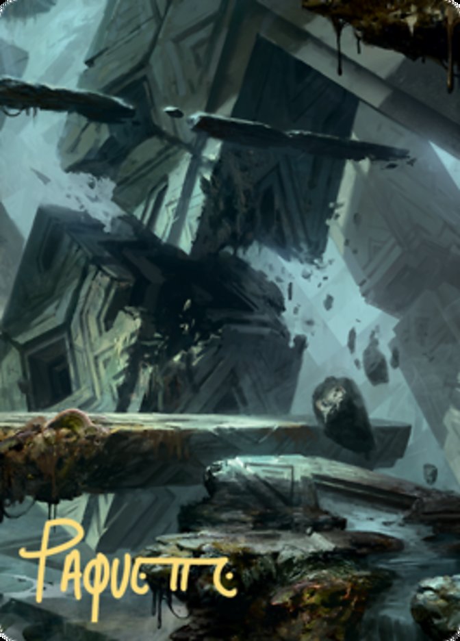 Swamp 3 Art Card (Gold-Stamped Signature) [Zendikar Rising Art Series] | Gate City Games LLC