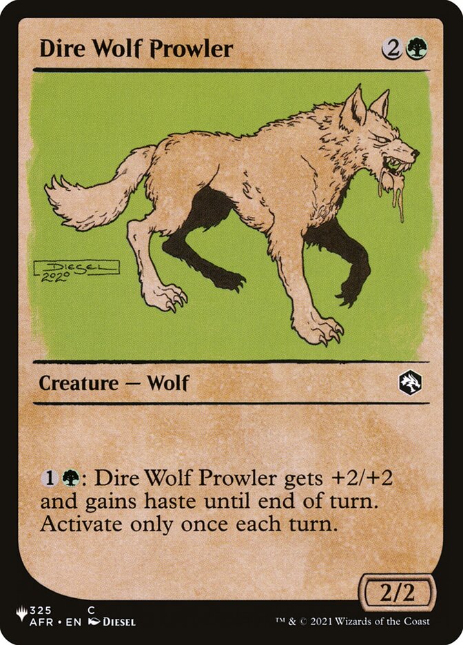 Dire Wolf Prowler (Showcase) [The List] | Gate City Games LLC