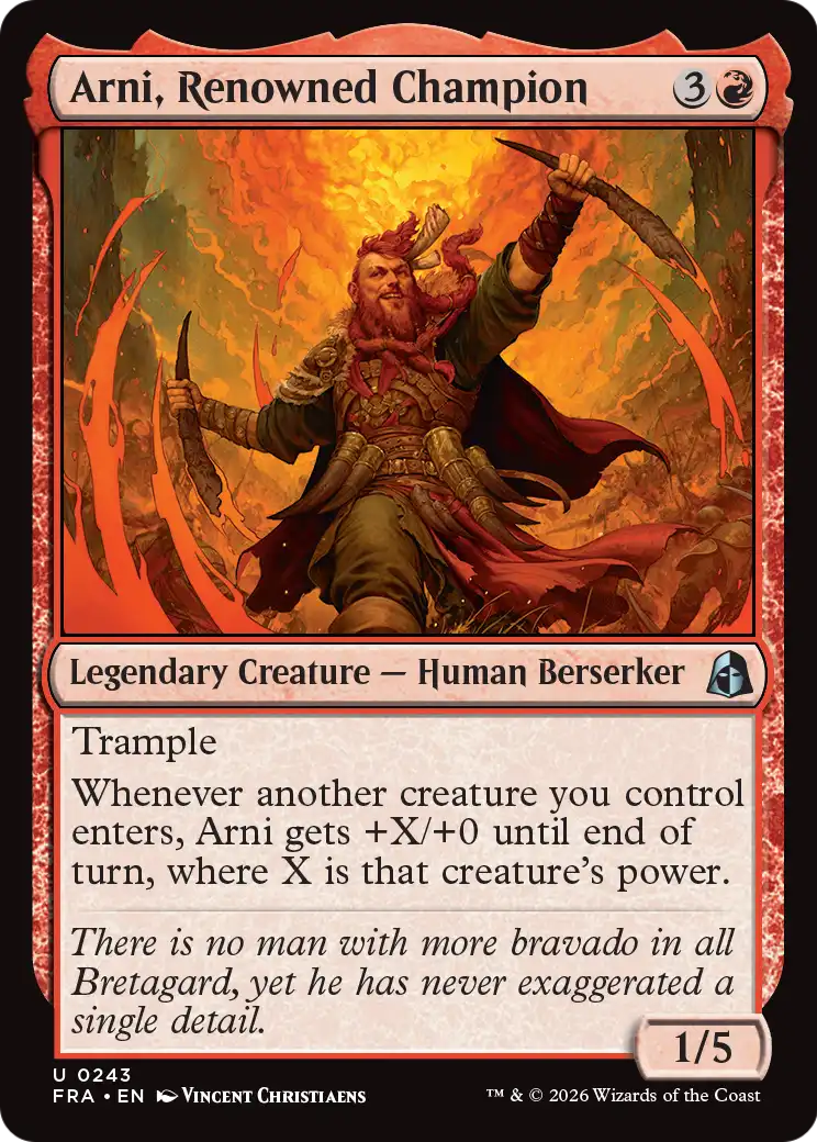 Arni, Renowned Champion [Reality Fracture] | Gate City Games LLC