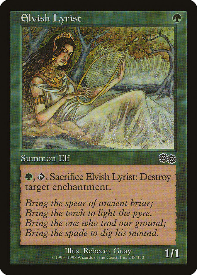 Elvish Lyrist [Urza's Saga] | Gate City Games LLC