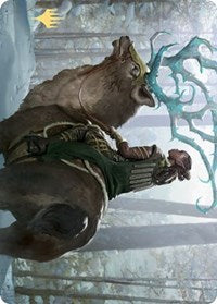 Boreal Outrider Art Card (Gold-Stamped Signature) [Kaldheim Art Series] | Gate City Games LLC