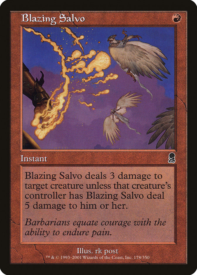 Blazing Salvo [Odyssey] | Gate City Games LLC