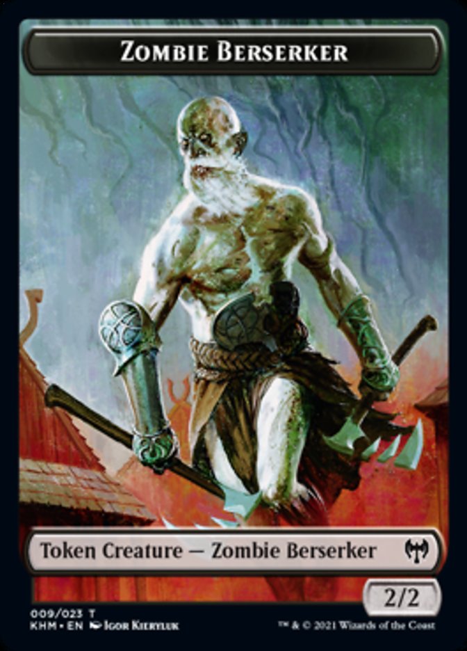 Zombie Berserker Token [Kaldheim Tokens] | Gate City Games LLC