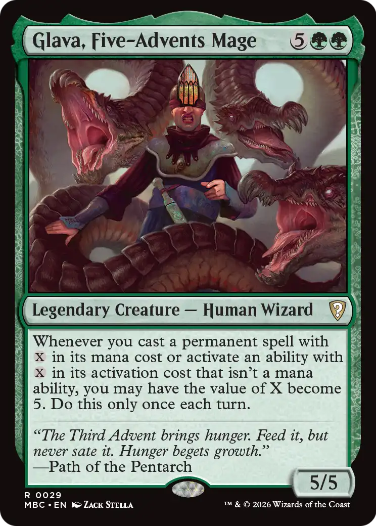 Glava, Five-Advents Mage [Mystery Booster: Commander Edition] | Gate City Games LLC