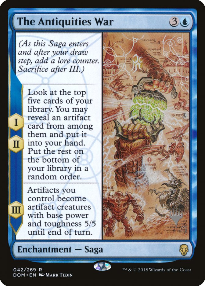 The Antiquities War (Promo Pack) [Dominaria Promos] | Gate City Games LLC