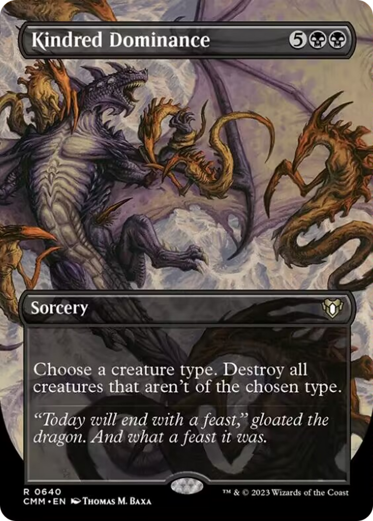 Kindred Dominance (Borderless Alternate Art) [Commander Masters] | Gate City Games LLC
