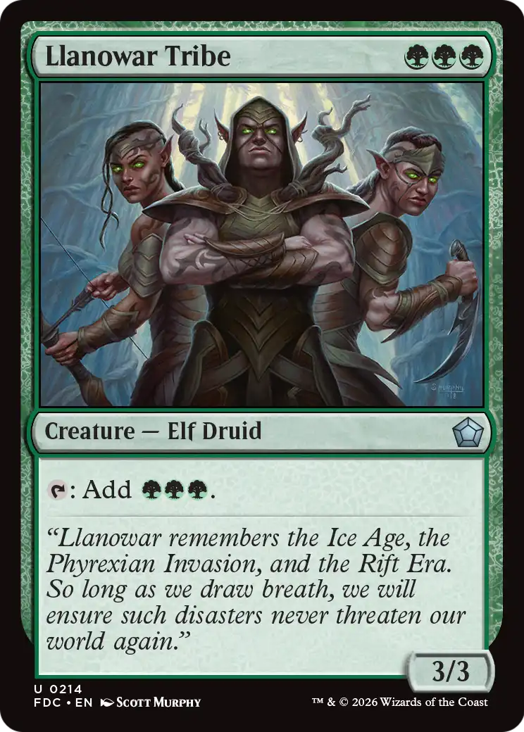 Llanowar Tribe [Foundations Commander] | Gate City Games LLC