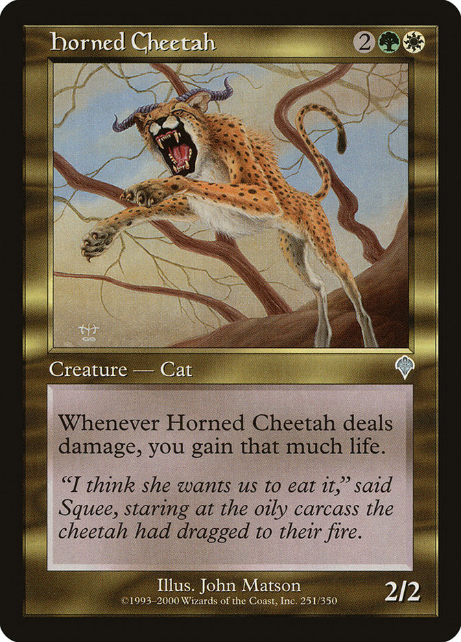Horned Cheetah [Invasion] | Gate City Games LLC