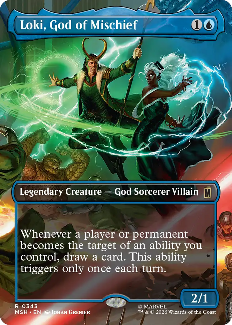 Loki, God of Mischief (Borderless) [Marvel Super Heroes] | Gate City Games LLC