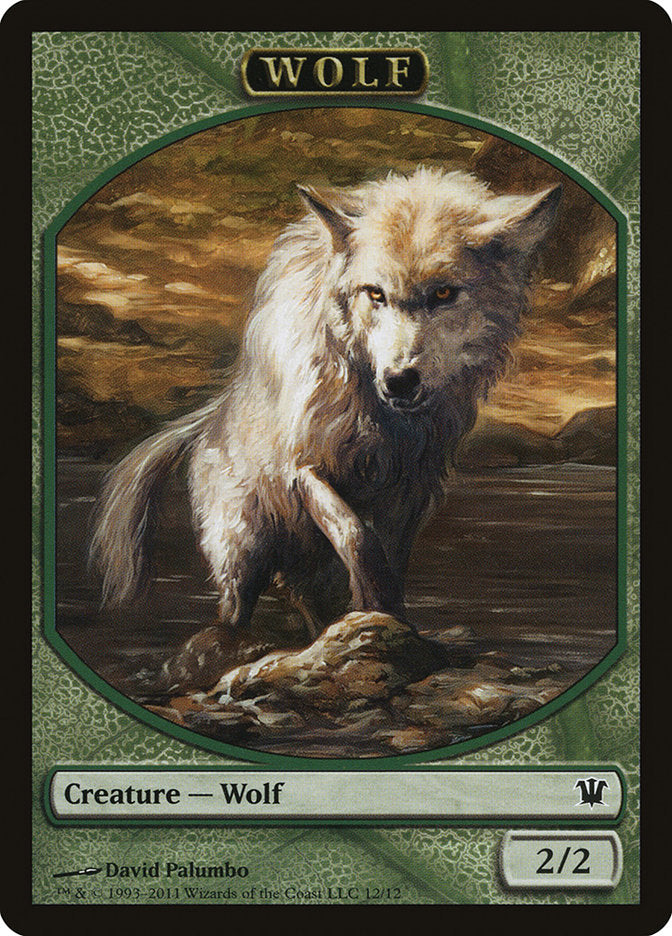 Wolf Token (12/12) [Innistrad Tokens] | Gate City Games LLC