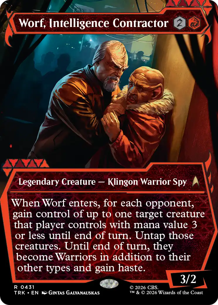 Worf, Intelligence Contractor (Showcase) [Star Trek] | Gate City Games LLC
