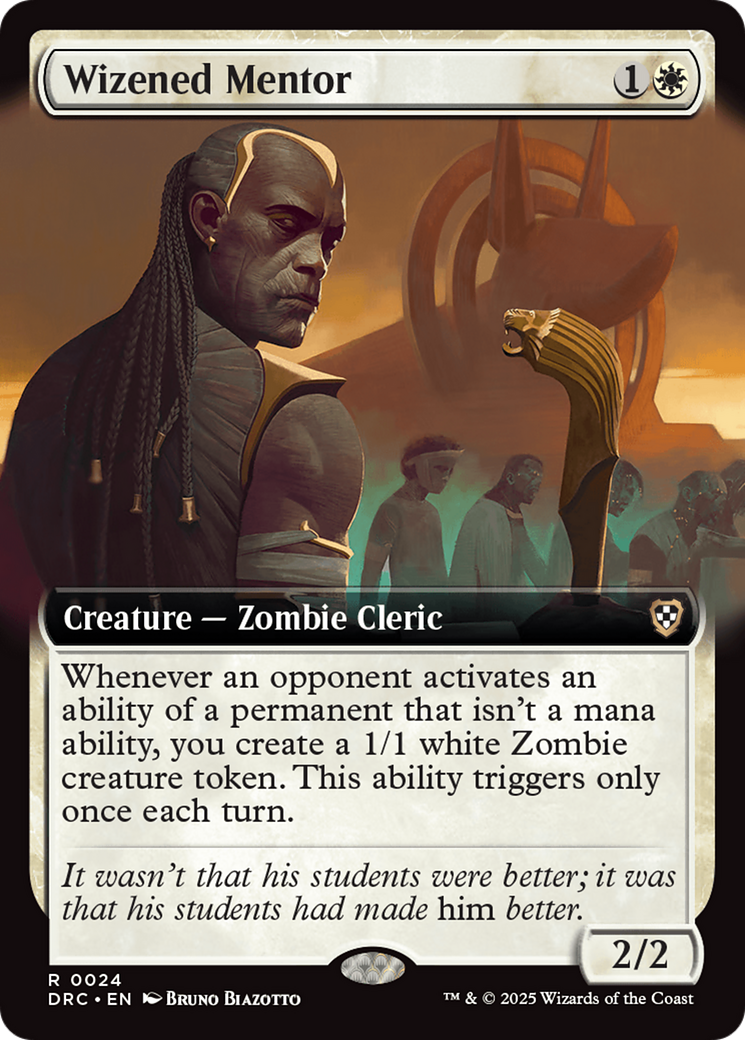 Wizened Mentor (Extended Art) [Aetherdrift Commander] | Gate City Games LLC