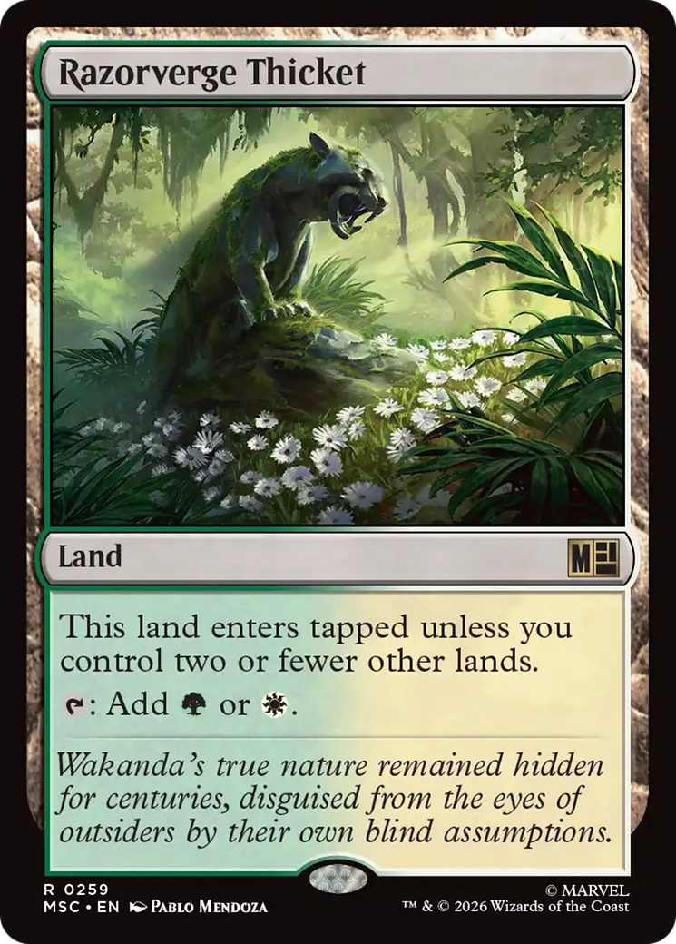 Razorverge Thicket (Surge Foil) [Marvel Super Heroes Commander] | Gate City Games LLC