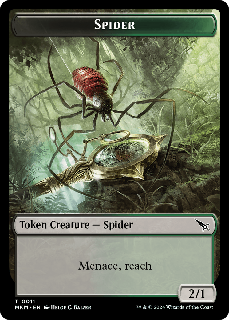 Spider Token [Murders at Karlov Manor Tokens] | Gate City Games LLC