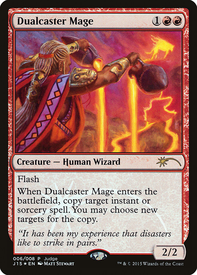 Dualcaster Mage [Judge Gift Cards 2015] | Gate City Games LLC