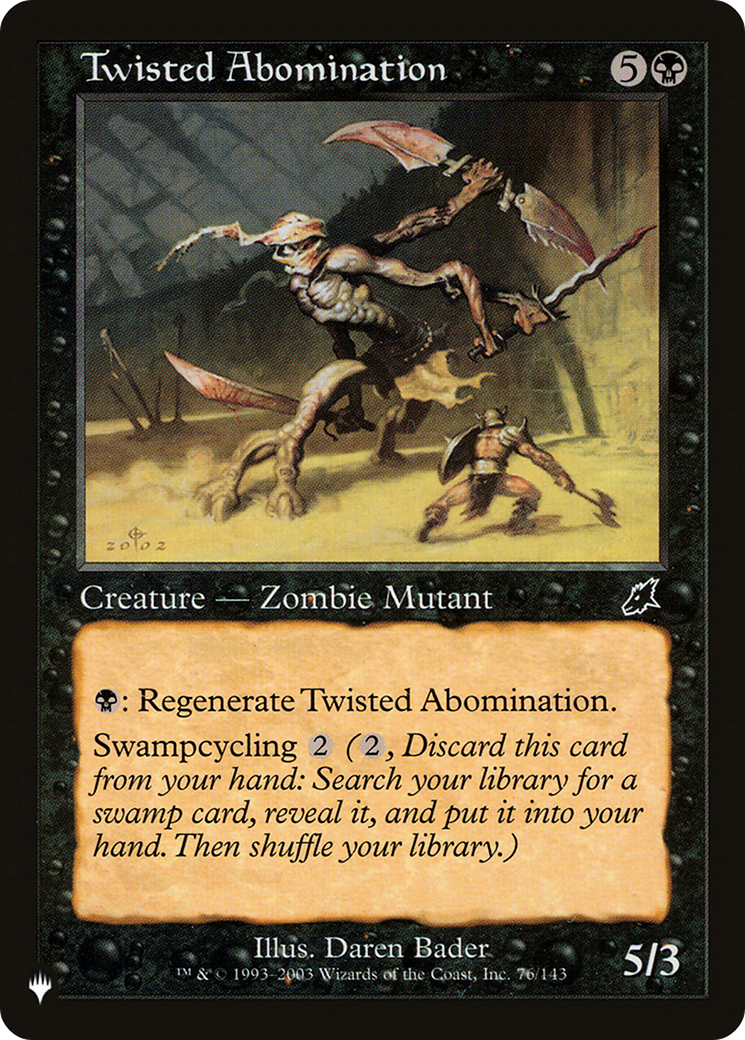 Twisted Abomination [The List Reprints] | Gate City Games LLC