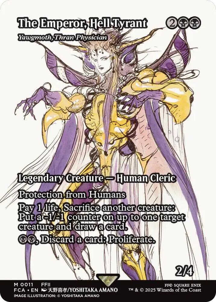 The Emperor, Hell Tyrant - Yawgmoth, Thran Physician (Showcase) [FINAL FANTASY : Through the Ages] | Gate City Games LLC