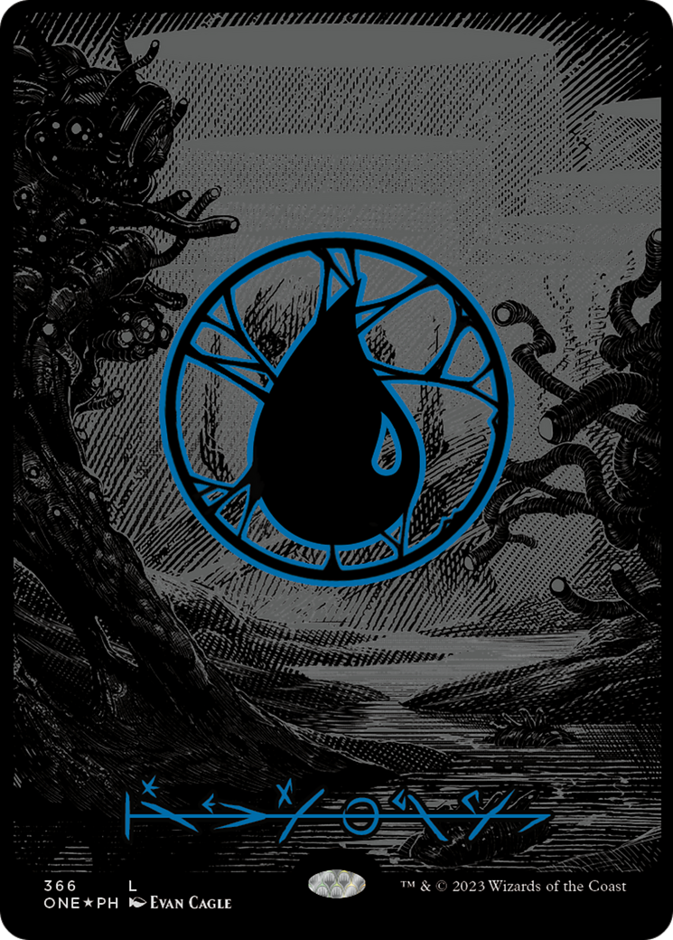 Island (366) (Oil Slick Raised Foil) [Phyrexia: All Will Be One] | Gate City Games LLC