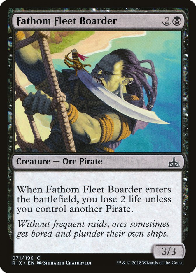 Fathom Fleet Boarder [Rivals of Ixalan] | Gate City Games LLC