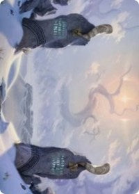 Snow-Covered Plains (276) Art Card [Kaldheim Art Series] | Gate City Games LLC