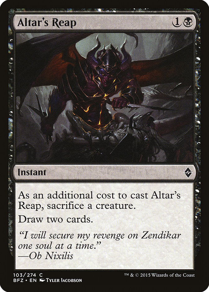 Altar's Reap [Battle for Zendikar] | Gate City Games LLC