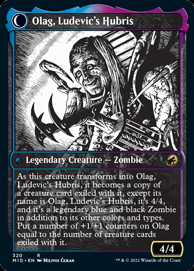 Ludevic, Necrogenius // Olag, Ludevic's Hubris (Showcase Eternal Night) [Innistrad: Midnight Hunt] | Gate City Games LLC