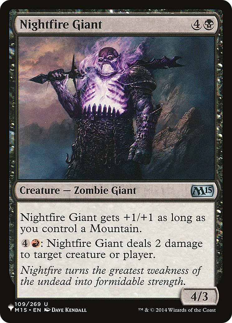 Nightfire Giant [The List] | Gate City Games LLC