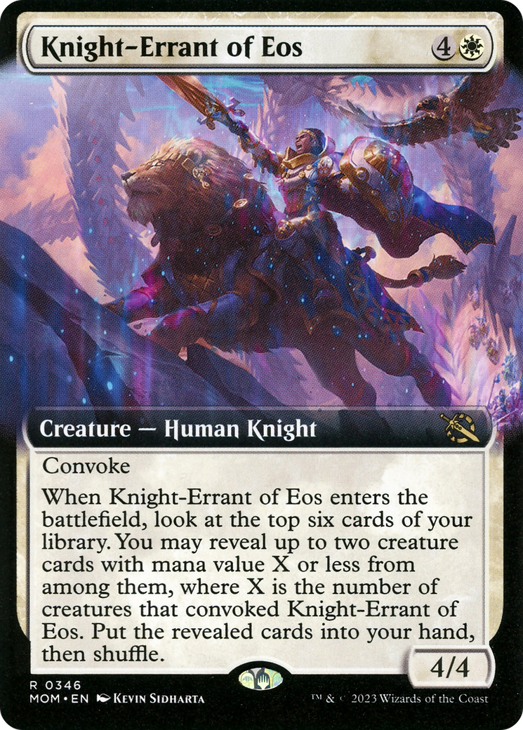 Knight-Errant of Eos (Extended Art) [March of the Machine] | Gate City Games LLC