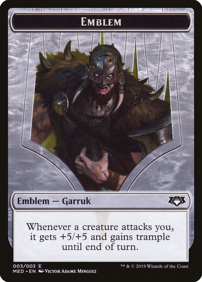 Garruk, Apex Predator Emblem [Mythic Edition Tokens] | Gate City Games LLC