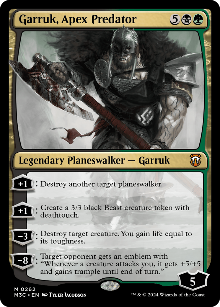 Garruk, Apex Predator (Ripple Foil) [Modern Horizons 3 Commander] | Gate City Games LLC