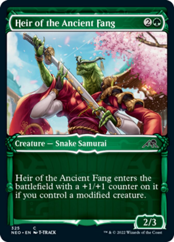 Heir of the Ancient Fang (Showcase Samurai) [Kamigawa: Neon Dynasty] | Gate City Games LLC
