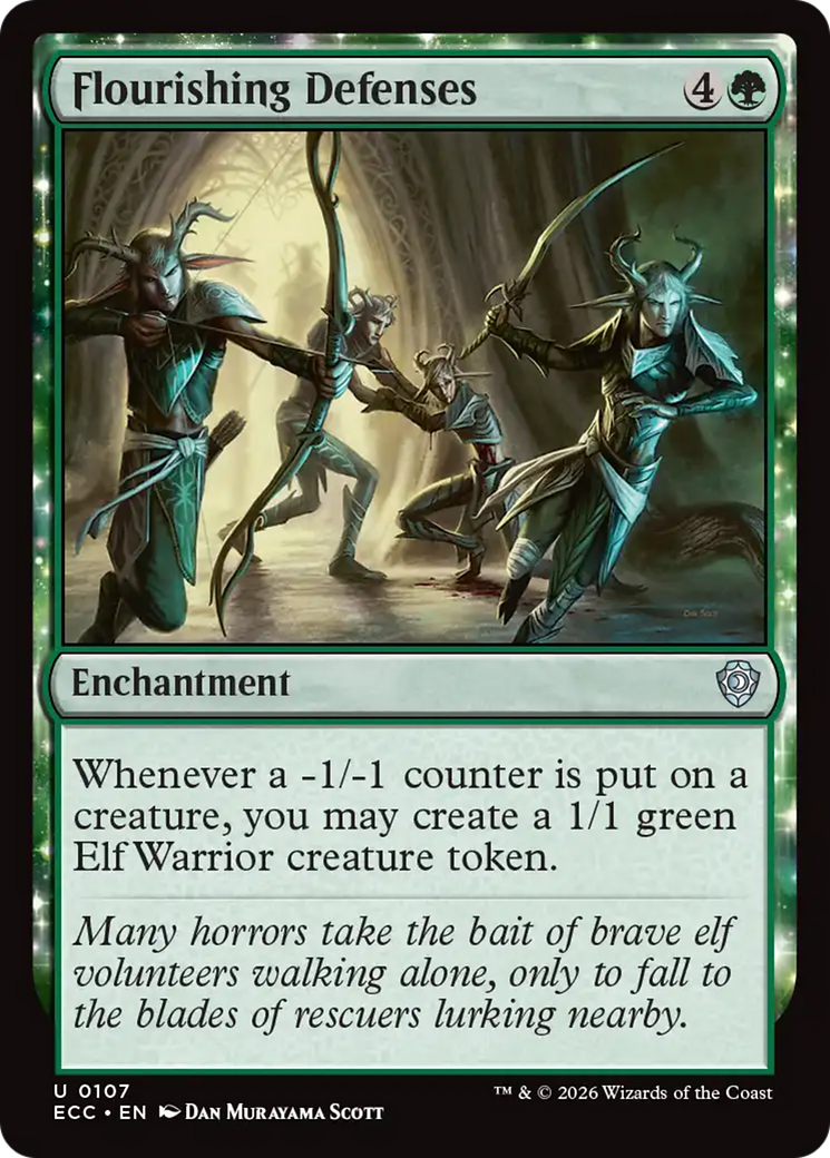 Flourishing Defenses [Lorwyn Eclipsed Commander] | Gate City Games LLC