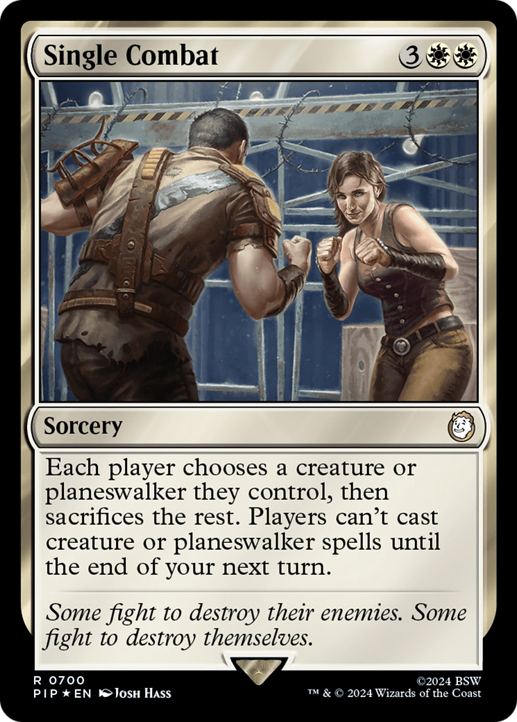 Single Combat (Surge Foil) [Fallout] | Gate City Games LLC