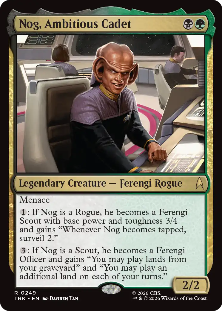 Nog, Ambitious Cadet [Star Trek] | Gate City Games LLC
